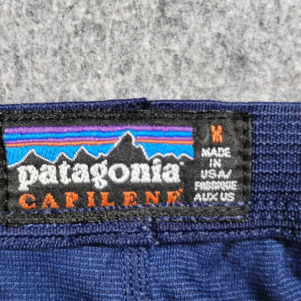 Vintage Patagonia Capilene Midweight Bottoms Base Layer Pants Men's Medium Blue